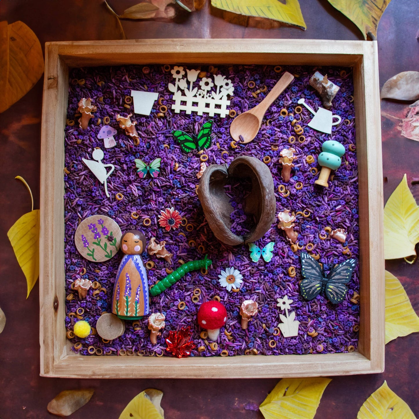 Lavender Fields Sensory Bin