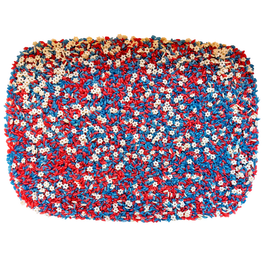 4th of July Sensory Bin Filler | Patriotic Sensory Play Kit for Toddlers | Red White and Blue Sensory Bin | Montessori Sensory Activity