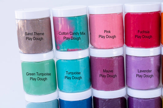 Natural Play Dough Jars