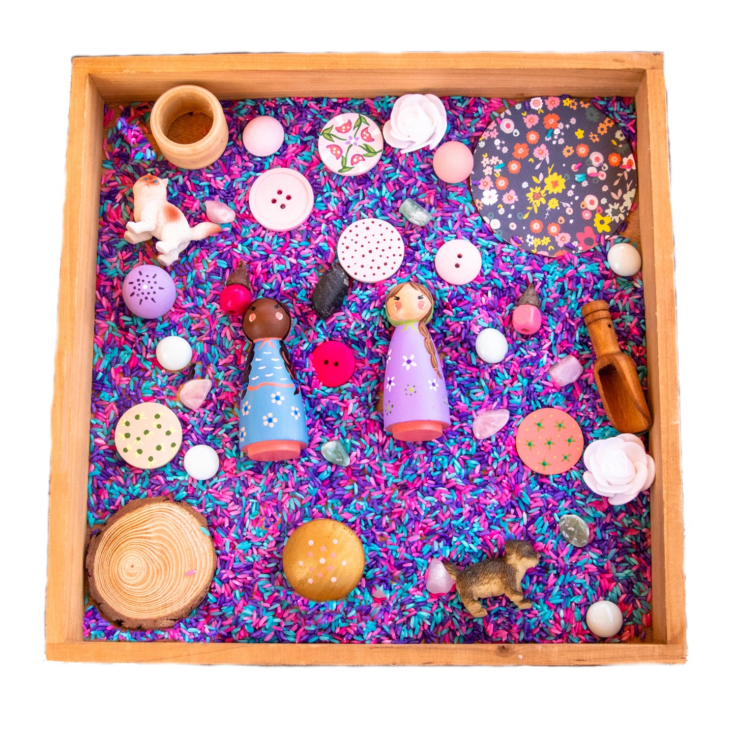 Colorful Sensory Bin
