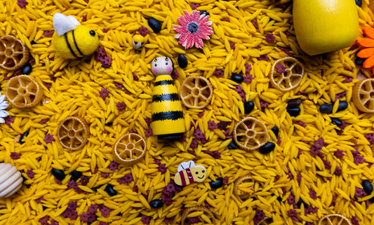 Honeycomb Hideaway Sensory Bin