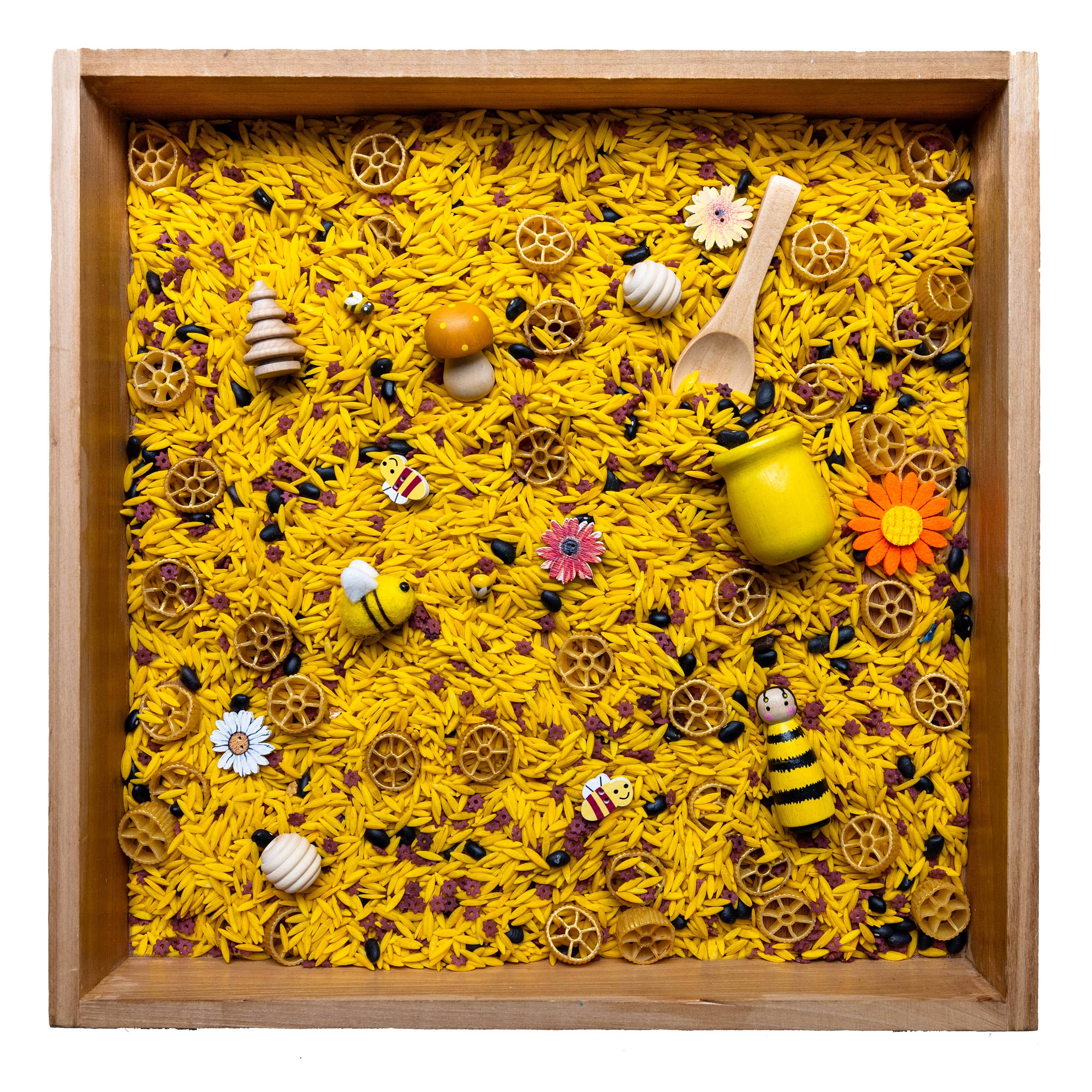 Bee Sensory Bin – Kid To Kid Corner