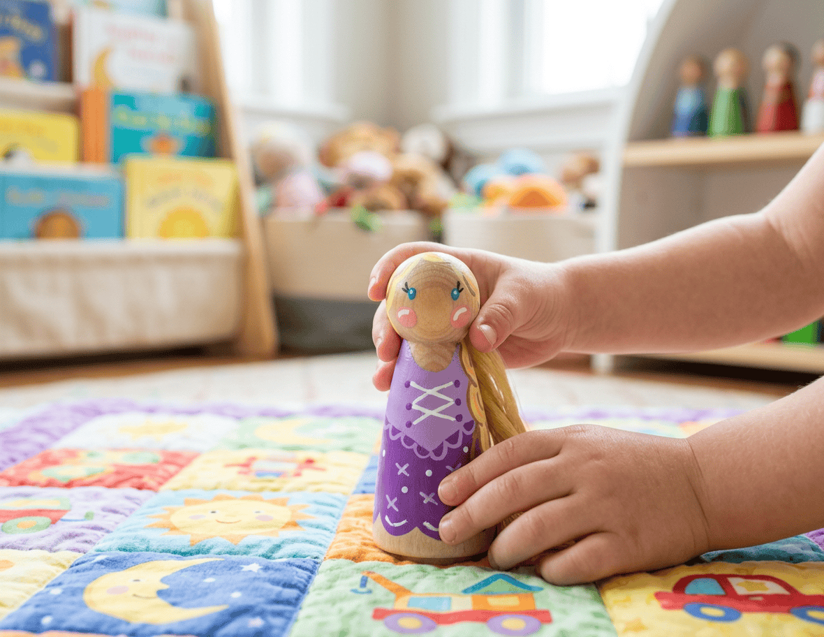 Rapunzel Peg Doll