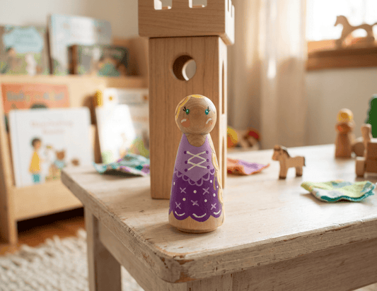 Rapunzel Peg Doll