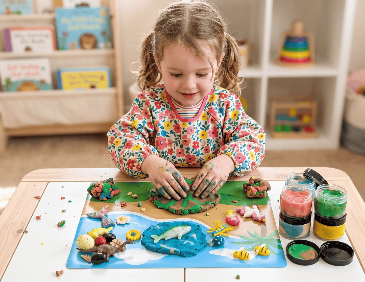 8 Pack Play Dough Jars