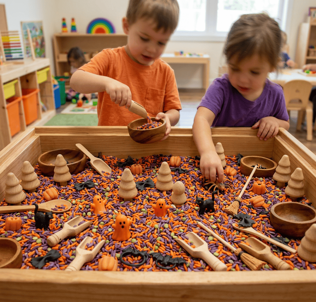 Halloween Night Sensory Bin Filler