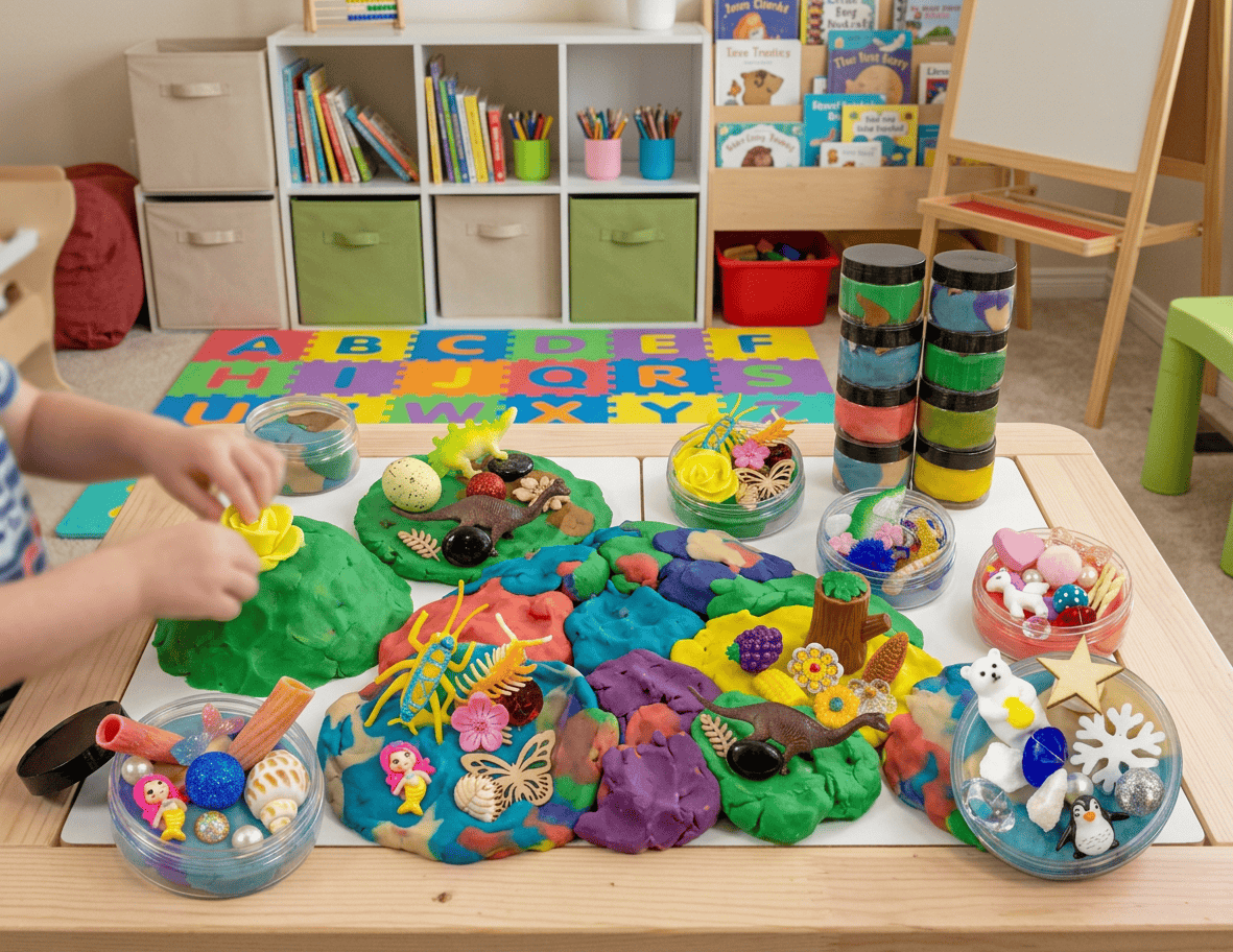 8 Pack Play Dough Jars