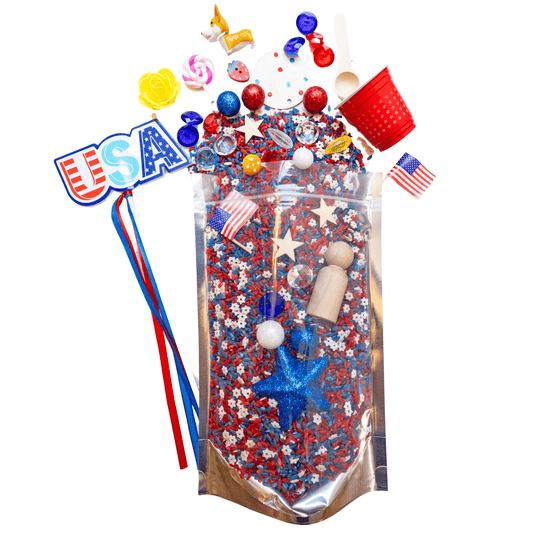 4th of July Sensory Bin for Toddlers | Sensory Play Activity | Montessori Learning Toy