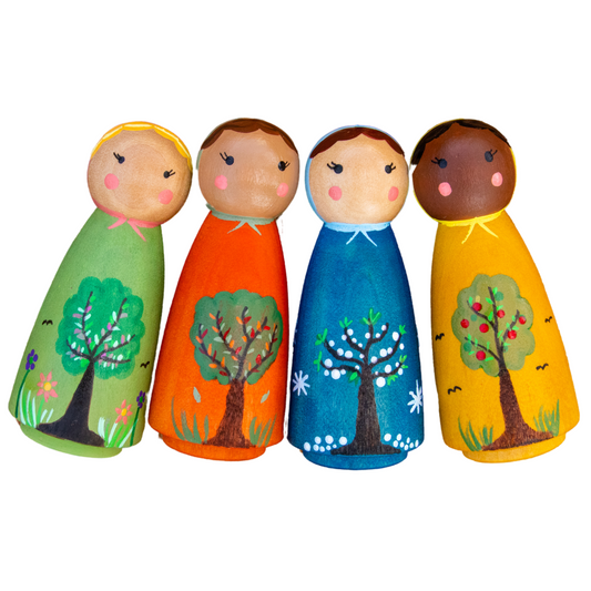 4 Season Peg Dolls