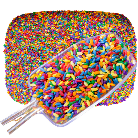 rainbow sensory rice, colored rice, sensory bin filler, sensory filler, fine motor skills, sensory bin rice, rice sensory bin