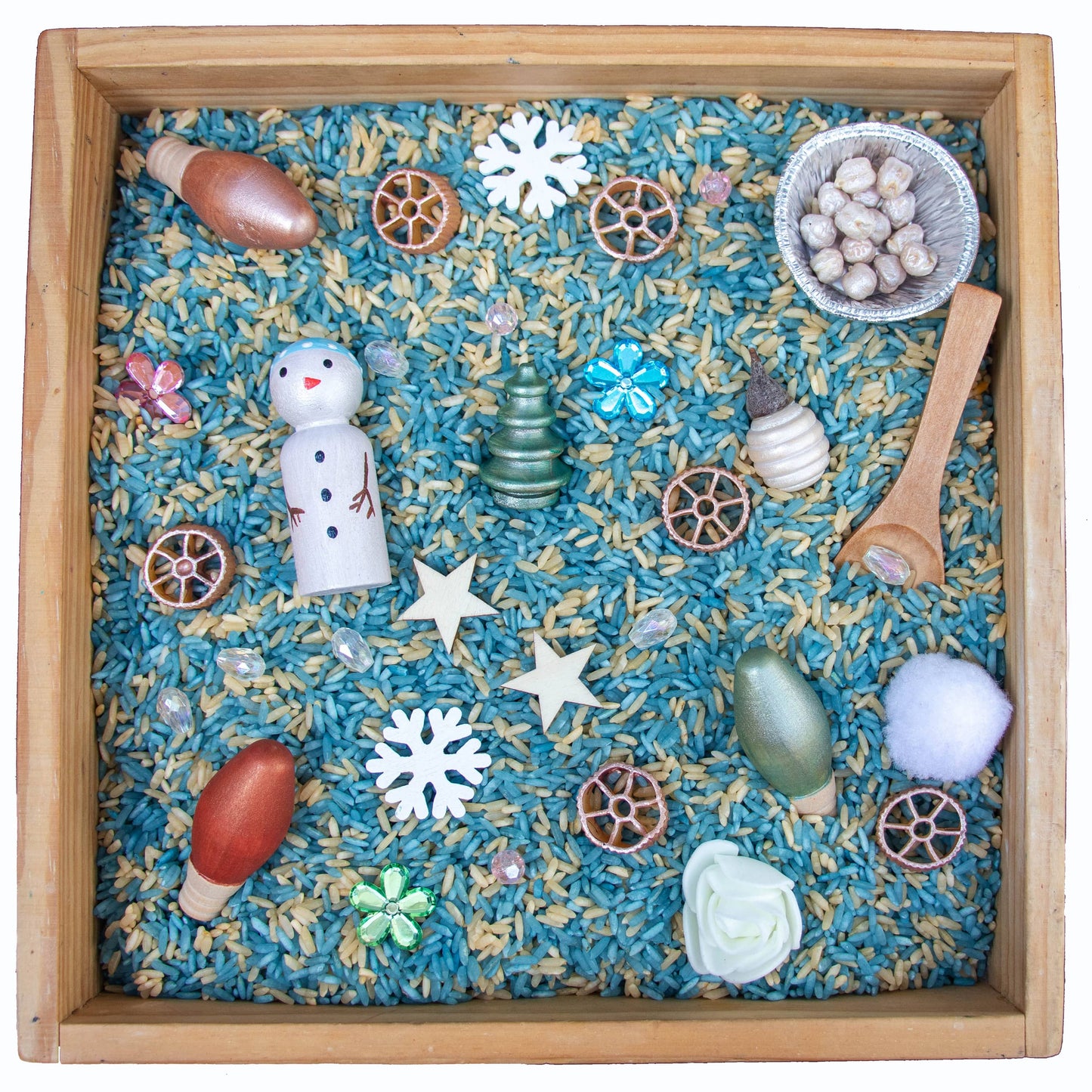 Snowman Sensory Bin
