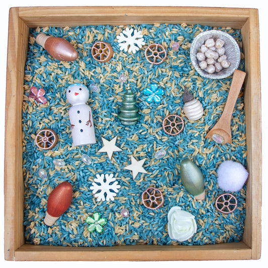 Snowman Sensory Bin