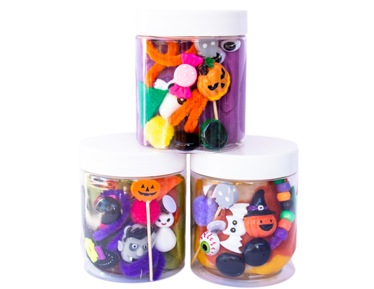 Halloween Sensory Play Dough Jars – Spooky Halloween Play Dough