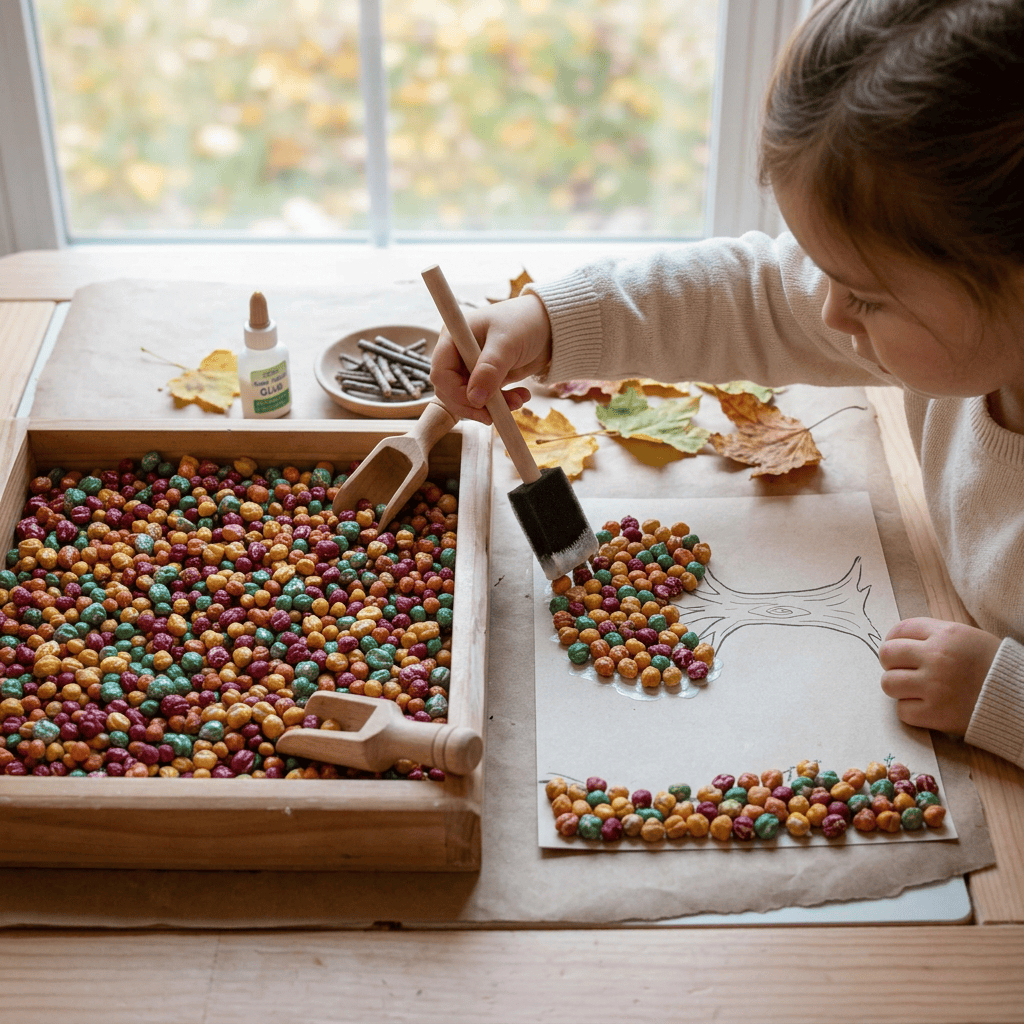 Autumn Day Sensory Bin Filler