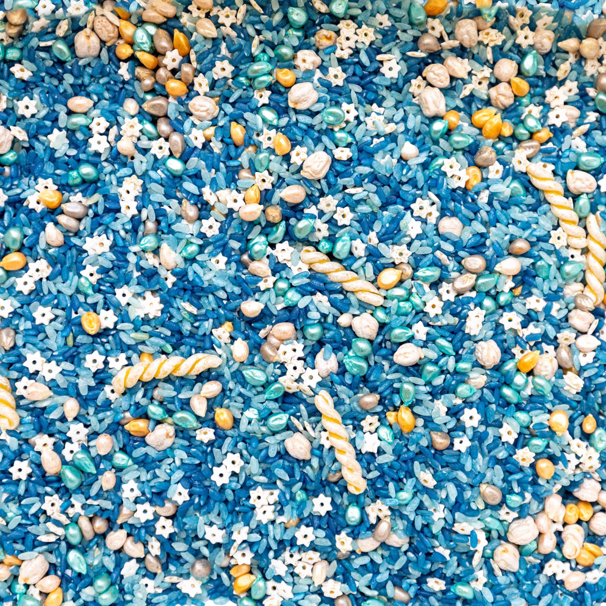 sensory rice, colored rice, sensory filler, winter ensory bin