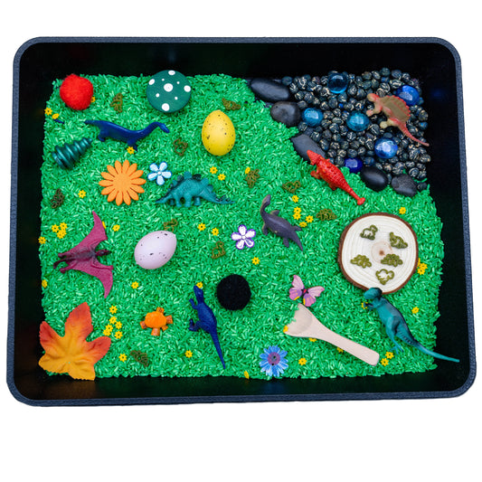 DINOSAUR SENSORY BIN FOR TODDLERS, SENSORY BINS FOR KIDS, SNSORY BIN FOR BOYS
