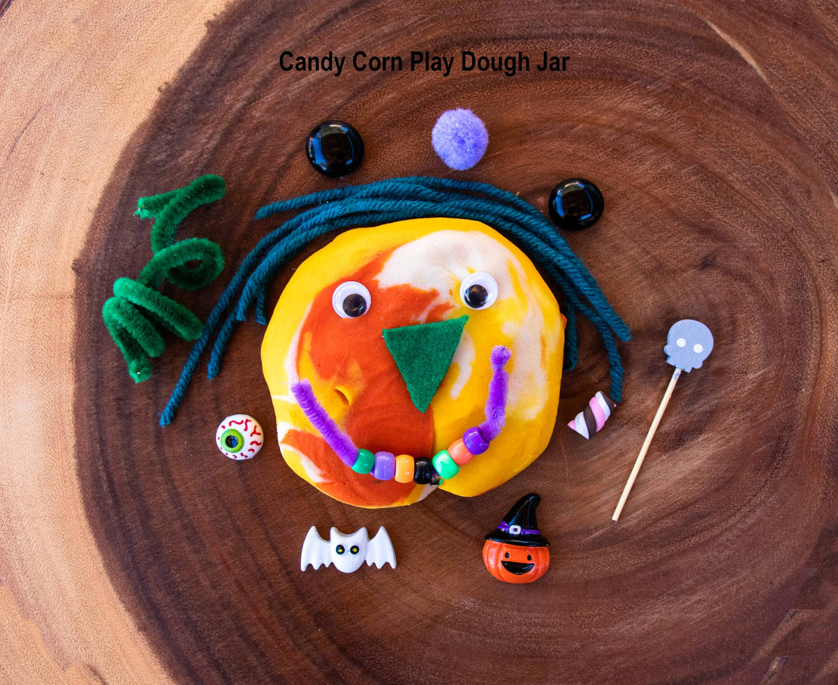 Halloween Sensory Play Dough Jars – Spooky Halloween Play Dough