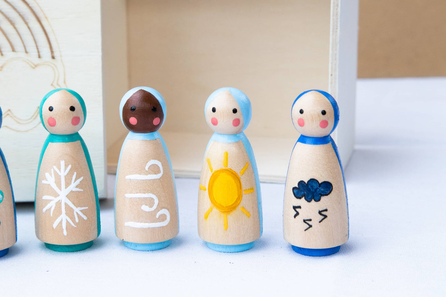 Peg dolls painted, waldorf peg dolls, peg dolls etsy, peg dolls ideas, wooden peg dolls, grimms peg dolls, large peg dolls, rainbow peg dolls, etsy peg dolls, peg wooden dolls, open ended toys, Montessori open ended toys, minimalist open ended toys, wooden open ended toys, open ended toys for 5 year olds, open ended toys for 3 year olds, best waldorf toys, waldorf toys for 3 year old, wooden waldorf toys, imaginative play toys, , imaginative play toys for 5 year olds, wooden imaginative play toys